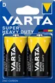Produktbild: 2 x Varta Mono D R20 Batterien 2020 Super Heavy Duty Superlife Zink Kohle 1,5V