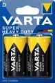 Produktbild: 20 Varta 2020 Super Heavy Duty D / Mono Zink-Kohle Batterien im 2er Blister