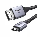 Produktbild: Mini HDMI auf HDMI Kabel 8k 2m Grau - Für Tv Laptop Projektor