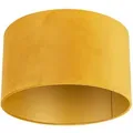 Produktbild: Samt Lampenschirm Gelb 35/35/20 Mit Goldener Innenseite