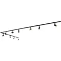 Produktbild: Modernes 1-Phasen-Schienensystem mit 10 Spots schwarz - Jeana