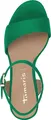 Produktbild: Tamaris Damen Sandale Sandalette Stoff weiche Haptik 1-28028-42, Größe:42 EU, Farbe:Grün