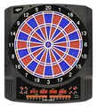 Produktbild: Carromco Dartscheibe Elektronisch Classic Master II – 2-Loch Abstand, Softdarts & Netzteil, Für 1-8 Spieler, 36 Spiele & 585 Varianten inkl. Cricket, Rot-Blau, Elektronisches Dartboard