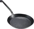 Produktbild: Turk Eisenpfanne 65534 | freiform-warmgeschmiedet | Hakenstiel | 34 cm | Gusseisen | kratzfest | Induktion | anthrazit