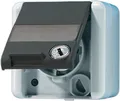 Produktbild: JUNG Schuko-Steckd.m.Schloss 820NAWSL WG800 IP44 2 Schlüssel / Schriftfe. 820NAWSL (820NAWSL)