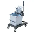 Produktbild: Vileda UltraSpeed Pro Einfachfahreimer Set 25 l Reinigungswagen Putzwagen Grau