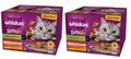 Produktbild: Whiskas 1+ Katzenfutter Tasty Mix Chef´s Choice in Sauce, 24x85g (2 Packungen) Hochwertiges Nassfutter für ausgewachsene Katzen in 48 Portionsbeuteln
