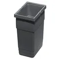 Produktbild: eins2vier Abfallsammler Höhe: 275 mm Volumen 6 Liter 210 x 140 mm dunkelgrau 5135.11 Komposteimer Recycling-Mülleimer von SOTECH