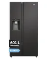 Produktbild: Haier Side-by-Side Kühl Gefrierkombination HSW79F18DIPT I Side by Side Kühlschrank mit Eiswürfelspender, Total No Frost, Wi-Fi & App I 177,5 x 90,5 x 72,6 cm I 601 L Nutzinhalt & Festwasseranschluss