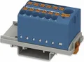 Produktbild: PHOENIX CONTACT | PTFIX 6/12X2,5-NS35 BU | Verteilerblock | 13 Anschlüsse | 24A | 690V | Push-in | 0,14-4mm² | Blau