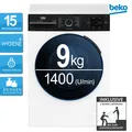 Produktbild: Beko BM3WFU3941R Waschmaschine 9 kg Zeitvorwahl SteamCure-Dampf AddXtra 2ML
