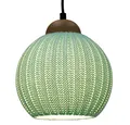 Produktbild: Moderne Deckenleuchte aus gestrickter Baumwolle Modell - Kitami türkis