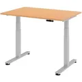 Produktbild: Hammerbacher-Sitz-Steh-Schreibtisch el.120x80cm Buche-VXDSM12/6/S
