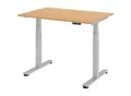 Produktbild: Stehschreibtisch, elektrisch höhenverstellbar, gerade, BxT 1200 x 800 mm, Buche kaiserkraft
