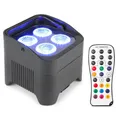 Produktbild: beamZ BBP94 Batterie Uplight Par 4x 10W RGBWA-UV - Akku-Par - Akkuscheinwerfer