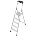 Produktbild: KRAUSE Stehleiter einseitig MONTO Solido silber 5 Stufen, H: 185,0 cm
