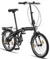 Produktbild: Licorne Bike CONSERES Premium Klapprad 20 Zoll Fahrrad für Herren Damen 6 Gang Schaltung Schwarz