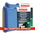 Produktbild: 2x Sonax Scheibenschwamm Scheiben Reinigung 2in1 Kartonverpackung