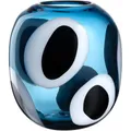 Produktbild: LEONARDO HOME OCCHI BLU Vase • handgemachtes Kunstwerk voller Leidenschaft • Elegante Blumenvase • einzigartige Schönheit • Kunst für Zuhause • Höhe 21 cm • blau • 047509