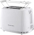 Produktbild: Russell Hobbs Toaster Eden 27370-56 | 2-Scheiben | 800 Watt | Brötchenaufsatz | Auftau- & Aufwärmfunktion | Weiß
