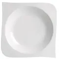 Produktbild: Suppenteller Teller Melodie Porzellan weiß eckig 21 x 21 x 3,5 cm