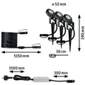 Produktbild: Paulmann 93696 Outdoor Plug & Shine Spot Sting Set IP67 3000K 24V dimmbar