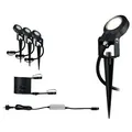 Produktbild: Plug & Shine LED Gartenstrahler Sting Basisset IP67 3000K 3x6W 75VA Anthrazit
