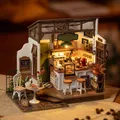 Produktbild: Robotime Miniatur DIY Puppenhaus Kits mit LED DIY Holz Mini Haus Modell Geschenk