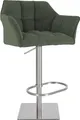 Produktbild: CLP Barhocker Damaso, höhenverstellbar, stilvoll und bequem,grün edelstahl