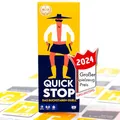 Produktbild: ATM Gaming Quickstop - Das Buchstaben-Duell - Kartenspiel für Jugendliche und Erwachsene - Schnell und Verrückt - 2 bis 7 Spieler - Kartenspiel ab 10 Jahren - Familienspiel
