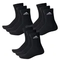 Produktbild: adidas CUSHIONED CREW Tennissocken Sportsocken Damen Herren Unisex 9 Paar, Farbe:Black, Socken & Strümpfe:37-39