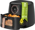 Produktbild: Heissluftfritteuse XL 7,2 Liter, 1750W, digitale XL Heißluftfritteuse, 8 Programme, Airfryer, Fritteuse ohne Fett / Öl, 30°C - 200°C Luftfritteuse Air Friteuse AF200 schwarz