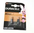 Produktbild: 2x MN21 12V Batterie  Duracell 23AE A23 VA23GA  LRV08  23A L1028 8LR932 / 8LR23