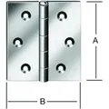 Produktbild: VORMANN Tür-Scharnier kantig B70xH70mm,gerollt verzinkt