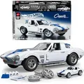 Produktbild: MATTEL BRICK SHOP Hot Wheels Elite Serie Bauset, Corvette Grand Sport mit 918 Teilen, realistischen Details & individuellen Aufklebern, für Sammler & Kinder ab 10 Jahren (JGR31)