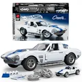Produktbild: Mattel Brick Shop Hot Wheels Custom Corvette Grand Sport Bauset (918 Teile)