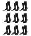 Produktbild: FALKE Herren Airport Socken Strümpfe 14435 9 Paar, Farbe:Anthrazit;Sockengröße:43-44;Artikel:14435-3080 anthrazit mel.