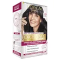 Produktbild: L'Oréal Paris Permanente Haarfarbe, 100% Grauhaarabdeckung, Haarfärbeset mit Coloration, Shampoo und 3-Fach Pflege Creme Farbe, Excellence Creme, Nr. 1.01 Tiefes Schwarz, 1 x 268 g