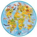 Produktbild: XXL Puzzle Welt, 49 Teile: Ø 45 cm, Pappe, 49 Teile per Stück