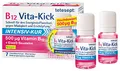 Produktbild: tetesept B12 Vita-Kick Trinkampullen Intensiv-Kur – Nahrungsergänzungsmittel für den Energiestoffwechsel, gegen Müdigkeit und Erschöpfung - hochdosierte Vitamin B12 Ampullen – Wochenpackung à 7 Trinkfläschchen