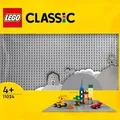 Produktbild: 11024 Classic Graue Bauplatte, Konstruktionsspielzeug grau, Quadratische Grundplatte mit 48x48 Noppen