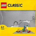 Produktbild: LEGO 11024 Classic Graue Bauplatte, quadratische Grundplatte mit 48x48 Noppen als Basis für Konstruktionen und für weitere Sets