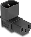 Produktbild: Delock - Netzteil - power IEC 60320 C13 zu IEC 60320 C14 10 A - 90°-Stecker - Schwarz (80472)