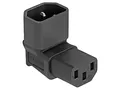 Produktbild: 80472 IEC C13 weiblich,IEC C14 männlich abgewinkelt 10A 250V DELOCK