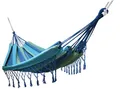 Produktbild: Kronenburg Mehrpersonenhängematte mit Fransen 220 x 160 cm - Belastbarkeit bis 300 kg - Indoor & Outdoor Hängematte