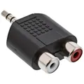 Produktbild: InLine® Audio Adapter, 3,5mm Klinke Stecker an 2x Cinch Buchse, Stereo