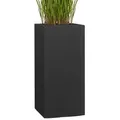 Produktbild: Pflanzwerk® Pflanzkübel TOWER Premium Blumenkübel Pflanzsäule Fiberglas mit Lotus-Effekt schwarz 40 cm x 80 cm x 40 cm