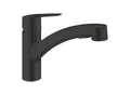 Produktbild: Grohe Start Küchenarmatur 303072431 schwarz matt, herausziehbare Dual Spülbrause