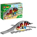 Produktbild: LEGO DUPLO Eisenbahnbrücke und Schienen-Set, Kinderspielzeug mit Signalstein, Spielzeugeisenbahn für Mädchen und Jungen ab 2 Jahren 10872