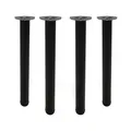 Produktbild: Tischbeine Metall 710mm schwarz matt – 4er Set für Esstisch & Schreibtisch Ø60mm